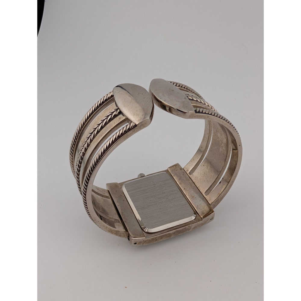 Premier Designs Watch Women 31mm Case Silver Bangle Hinge‎ Band- New Battery - Picture 8 of 8